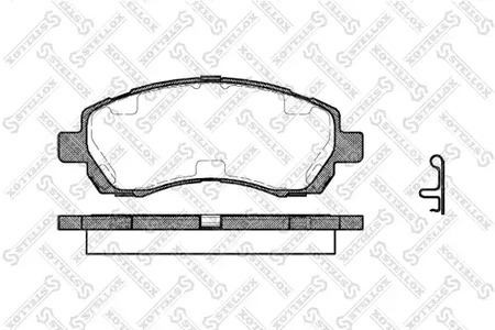 658 002B-SX STELLOX колодки дисковые п.